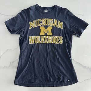 ‘47 Brand University of Michigan Michigan Wolverines Block M Tshirt - Size S